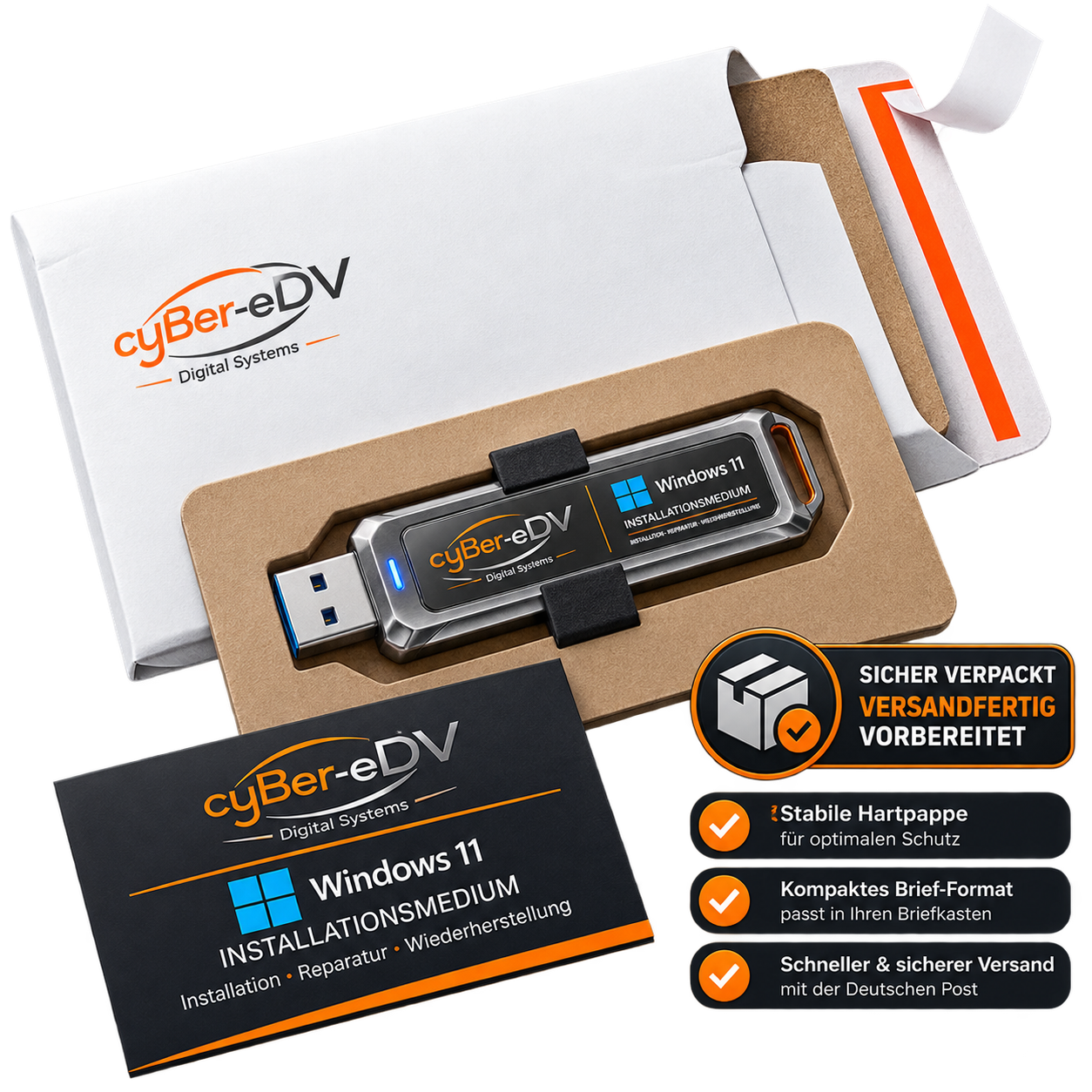 Windows 11 Installationsstick USB – Bootfähig für Installation, Reparatur & Neuinstallation
